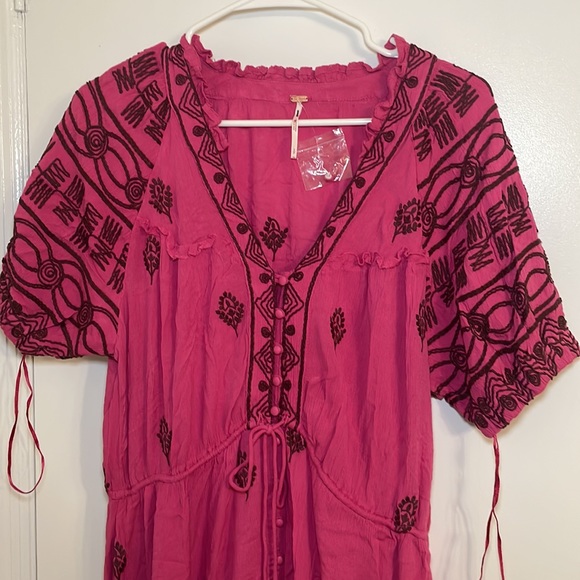 Free People Riley Embroidered Maxi Dress Size Small. New without tags - Picture 4 of 11